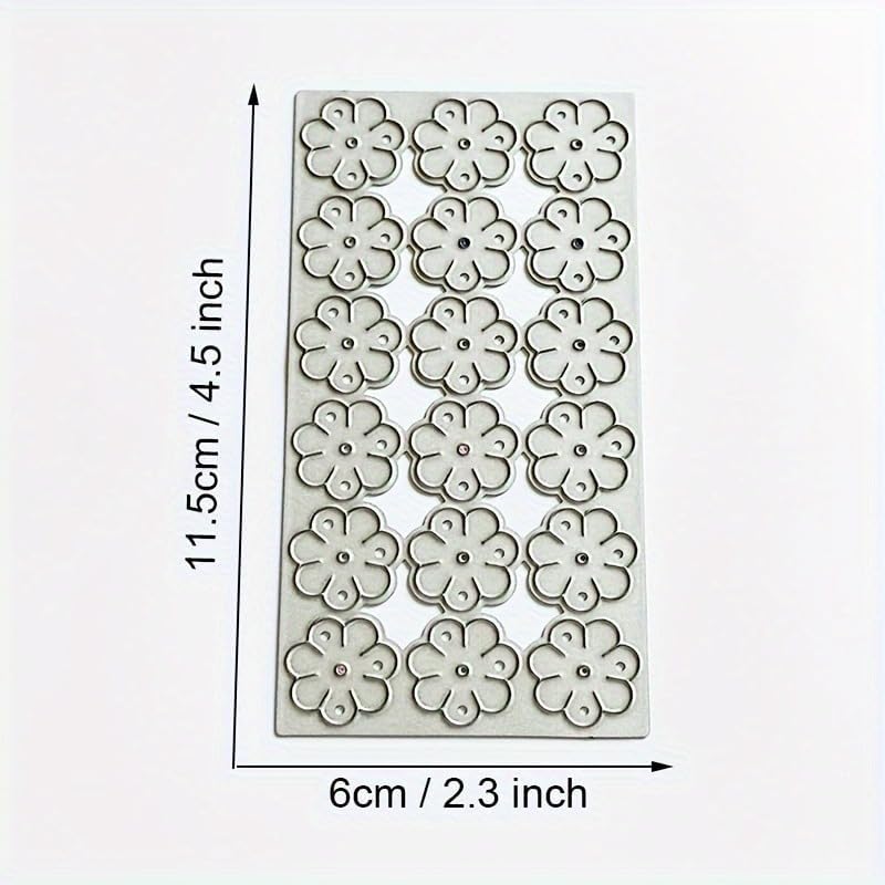 Lapoo 3D Backgrounds Frame Metal Cutting Die for Scrapbooking, New Cutting Dies DIY Album Card Making Decor Paper Craft Metal Die Cuts Party Wedding Decorations (Flower 4.5 x 2.4 in) - Image 2